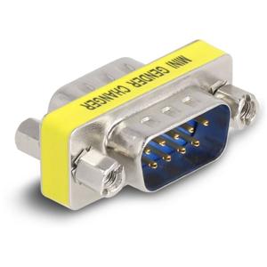 Delock 66464 VGA Adapter [1x D-sub stekker 9-polig - 1x D-sub stekker 9-polig] Zilver, Geel