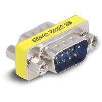 Delock 66464 VGA Adapter [1x D-sub stekker 9-polig - 1x D-sub stekker 9-polig] Zilver, Geel