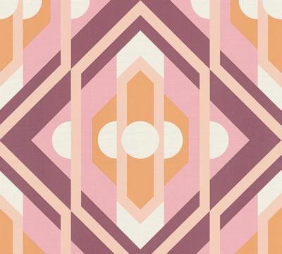 AS Creation Retro Chic - Oranje - Retro - 395311