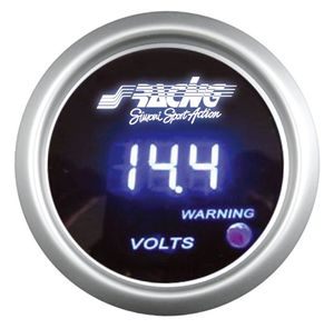Simoni Racing Digitaal Instrument - voltmeter - 52mm SRVMD