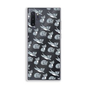 Poezen: Samsung Galaxy Note 10 Plus Transparant Hoesje