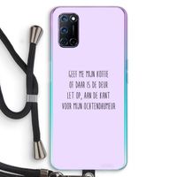 Ochtendhumeur: Oppo A72 Transparant Hoesje met koord