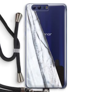 Gestreepte marmer: Honor 9 Transparant Hoesje met koord