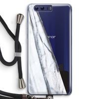 Gestreepte marmer: Honor 9 Transparant Hoesje met koord