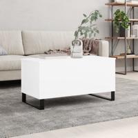 Salontafel 90x44,5x45 cm bewerkt hout wit