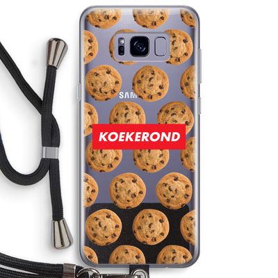 Koekerond: Samsung Galaxy S8 Plus Transparant Hoesje met koord