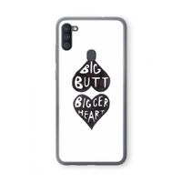 Big butt bigger heart: Samsung Galaxy A11 Transparant Hoesje