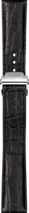 Horlogeband Tissot T600013462 Krokodillenleer Zwart 20mm