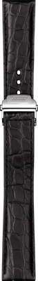 Horlogeband Tissot T600013462 Krokodillenleer Zwart 20mm