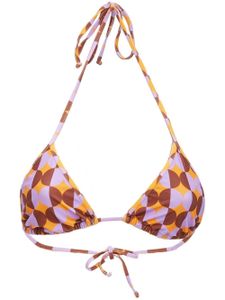 La DoubleJ haut de bikini à bonnets triangles - Orange