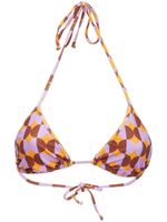 La DoubleJ haut de bikini à bonnets triangles - Orange