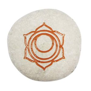 Witte Gelukssteen Sacraal Chakra