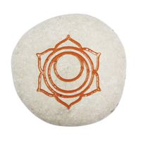 Witte Gelukssteen Sacraal Chakra