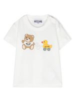 Moschino Kids t-shirt Teddy Bear and Duck - Blanc