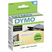 DYMO S0722520 Rol met etiketten 54 x 25 mm Papier Wit 500 stuk(s) Permanent hechtend Universele etiketten