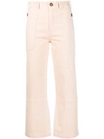 FRAME pantalon droit à poches multiples - Rose