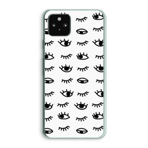 Eye pattern #2: Google Pixel 5a 5G Transparant Hoesje