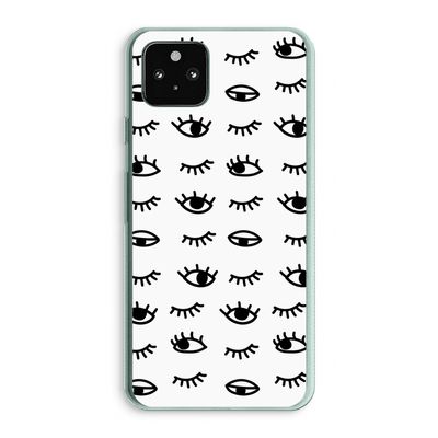 Eye pattern #2: Google Pixel 5a 5G Transparant Hoesje