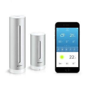 Netatmo NBU-NWS-NRG-EU digitale weerstation Zwart, Zilver, Transparant Wi-Fi AC/Batterij