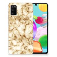 Samsung Galaxy A41 | TPU | Siliconen hoesje | Marmer Goud