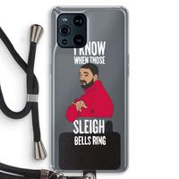 Sleigh Bells Ring: Oppo Find X3 Transparant Hoesje met koord