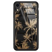 iPhone XR glazen hardcase - Palmbomen