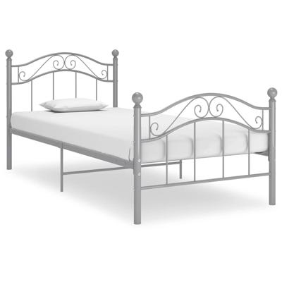 Bedframe metaal grijs 100x200 cm