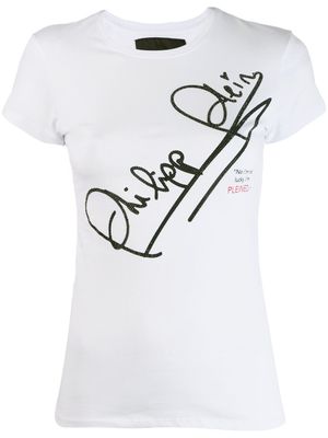 Philipp Plein t-shirt à logo - Blanc