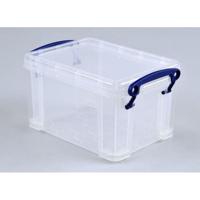 Opbergbox Really Useful 1.6 liter 195x135x110mm transparant wit