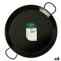 Pan La Dehesa 0238-LD 0238-LD Zwart Geëmailleerd Staal Ø 38 cm 51 x 6 x 39 cm (6 Stuks)