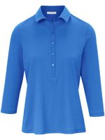 Poloshirt 100% katoen 3/4-mouwen Van Efixelle blauw