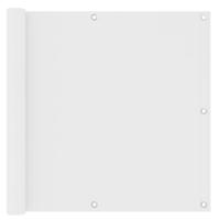 VidaXL Balkonscherm 90x400 cm oxford stof wit