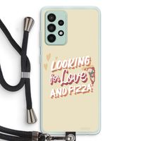 Pizza is the answer: Samsung Galaxy A52s 5G Transparant Hoesje met koord