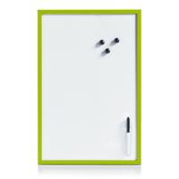 Zeller Whiteboard - magnetisch - 40 x 60 cm - incl. marker en magneten - memobord - groen Zeller Whiteboard - magnetisch - 40 x 60 cm - incl. marker en magneten - memobord - groen