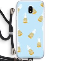 Ananasjes: Samsung Galaxy J3 (2017) Transparant Hoesje met koord