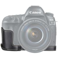1/4 inch draad PU leder Camera Half Case Base voor Canon EOS 5D Mark IV / 5 D Mark III(Black)