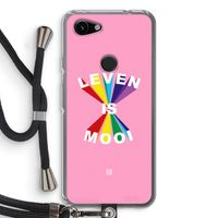 Het Leven Is Mooi: Pixel 3a Transparant Hoesje met koord