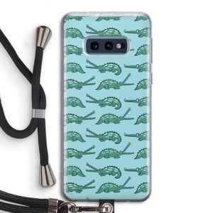 Kroko: Samsung Galaxy S10e Transparant Hoesje met koord