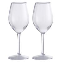 Wijnglazenset kunststof 2-delig 330ml