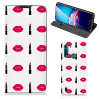 Motorola Moto G8 Power Lite Hoesje met Magneet Lipstick Kiss - thumbnail
