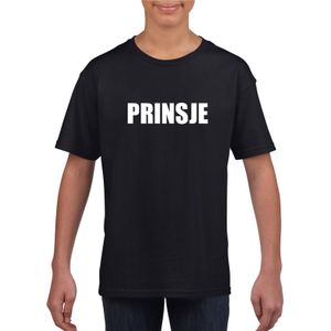 Prinsje tekst t-shirt zwart jongens