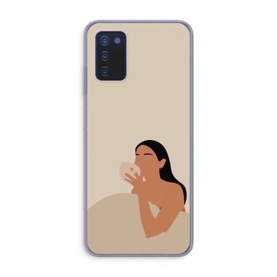 Fresh coffee: Samsung Galaxy A03s Transparant Hoesje