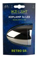 Koplamp IKZI Retro 3x LED - chroom