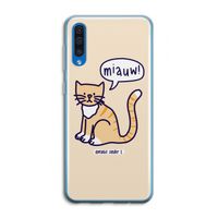 Miauw: Samsung Galaxy A50 Transparant Hoesje
