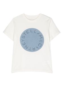 Stella McCartney Kids t-shirt en coton à logo imprimé - Blanc