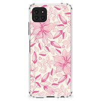 Samsung Galaxy A22 5G Case Pink Flowers - thumbnail