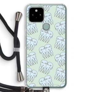 Octopussen: Pixel 5 Transparant Hoesje met koord