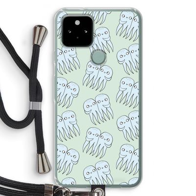 Octopussen: Pixel 5 Transparant Hoesje met koord