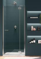 Duka Gallery 3000 draaideur gesatineerd glas met Protect 75x200cm mat zilver