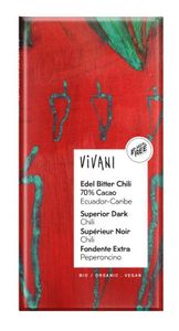 Vivani Chocolade puur superieur chili Ecuador bio (100 gr)